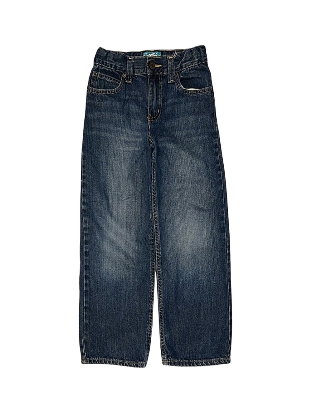 OLD NAVY Boy's Dark Wash Loose Fit Jeans Size 7 Adjustable Waist